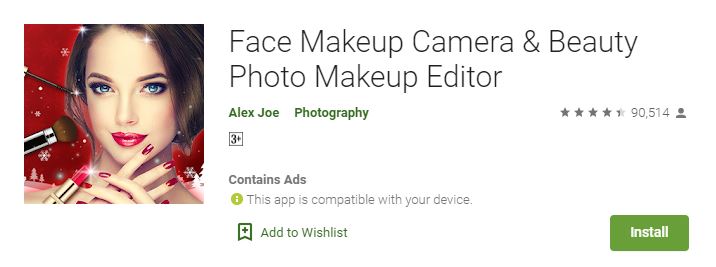 Face Makeup Camera & Beauty Photo Makeup Editor