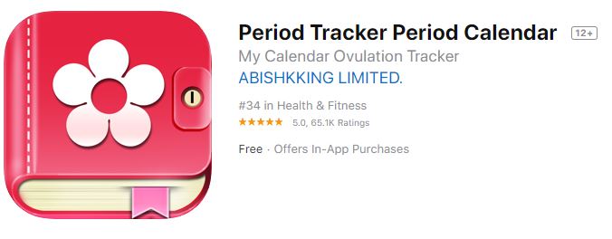 Period Calendar Ovulation Tracker mobile app