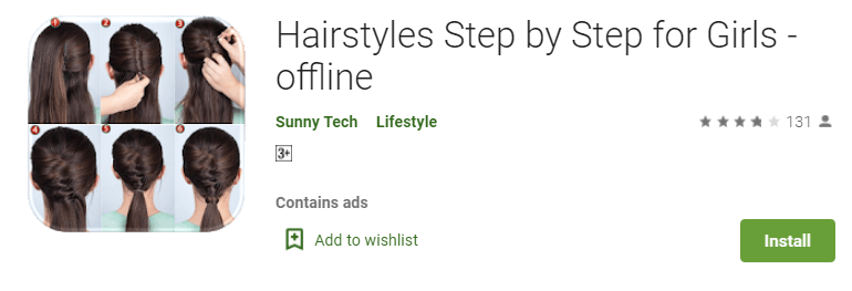 Hairstyles Step by Step for Girls - offline