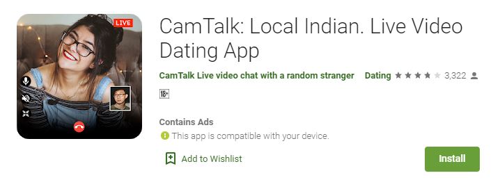 CamTalk Local Indian. Live Video Dating App